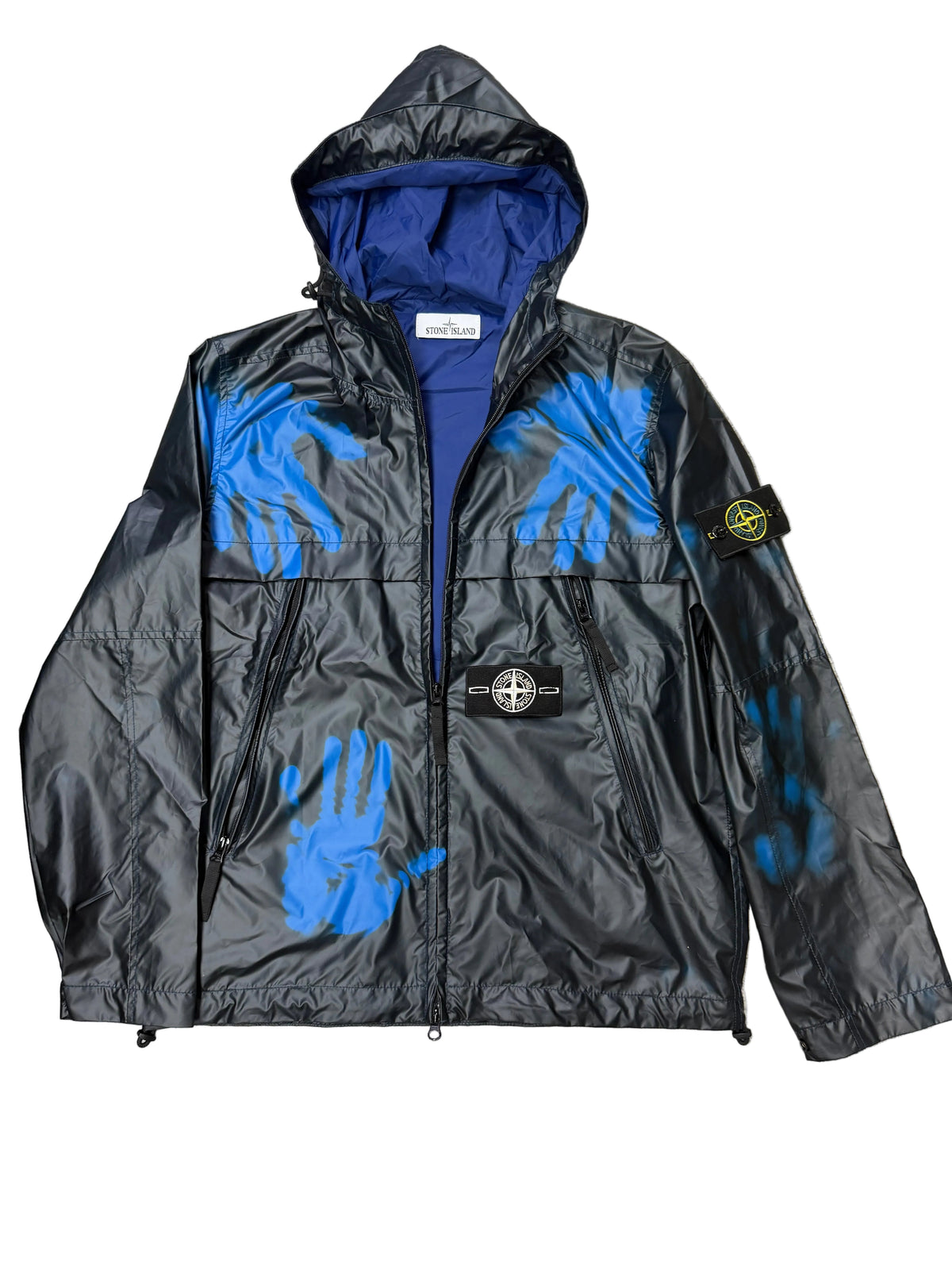 Veste stone island camouflage bleu