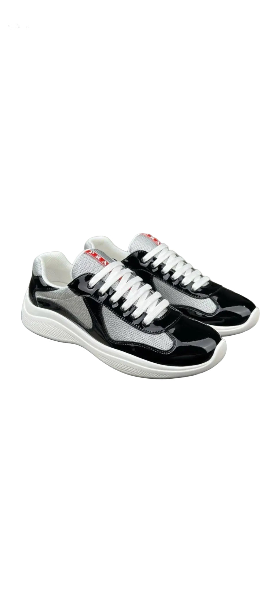 Sneakers Prada cup noir semelle blanche
