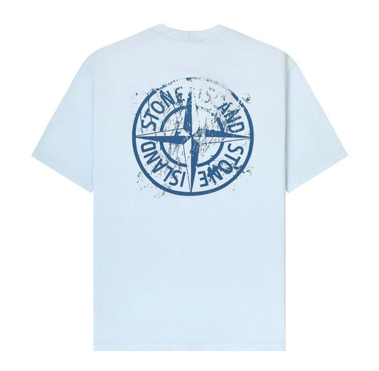 TEE shirt stone island bleu ciel a boussole