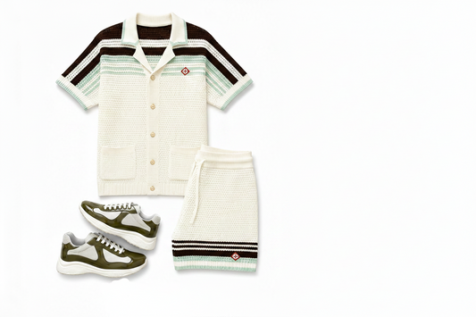 Ensemble Casa x Prada vert kaki