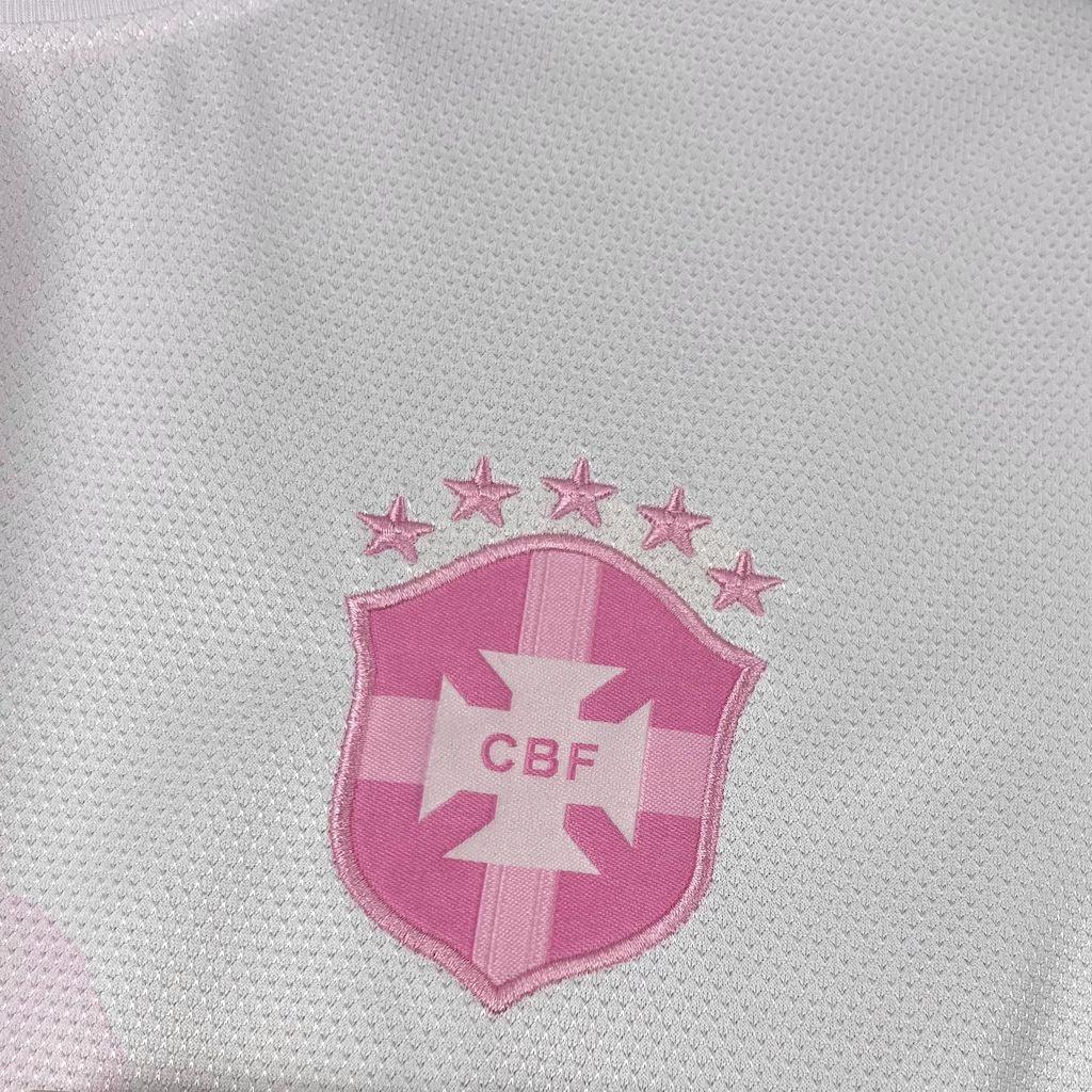 Maillot concept Brésil 2025-26 rose et blanc