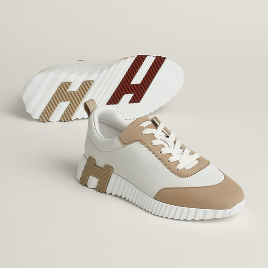 Sneakers hermes boucing beige rouge