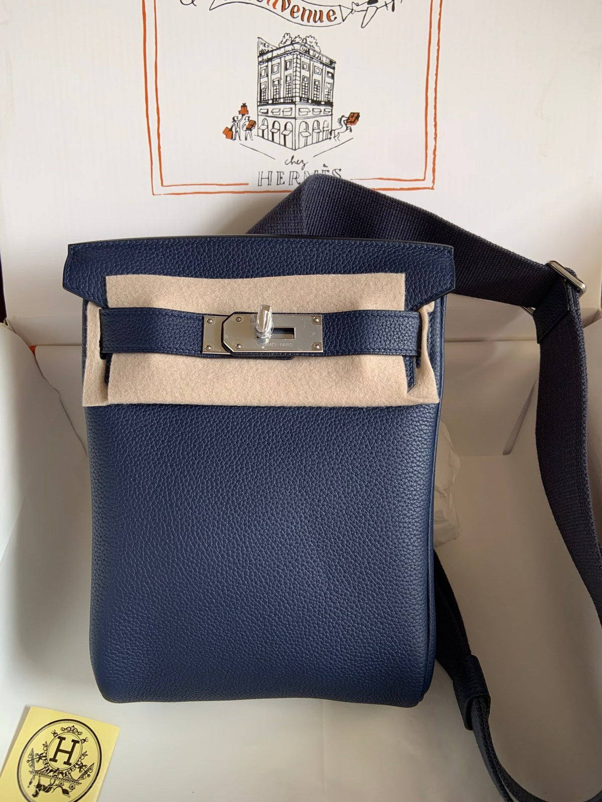 Sac bandoulière kelly full qualité bleu marine