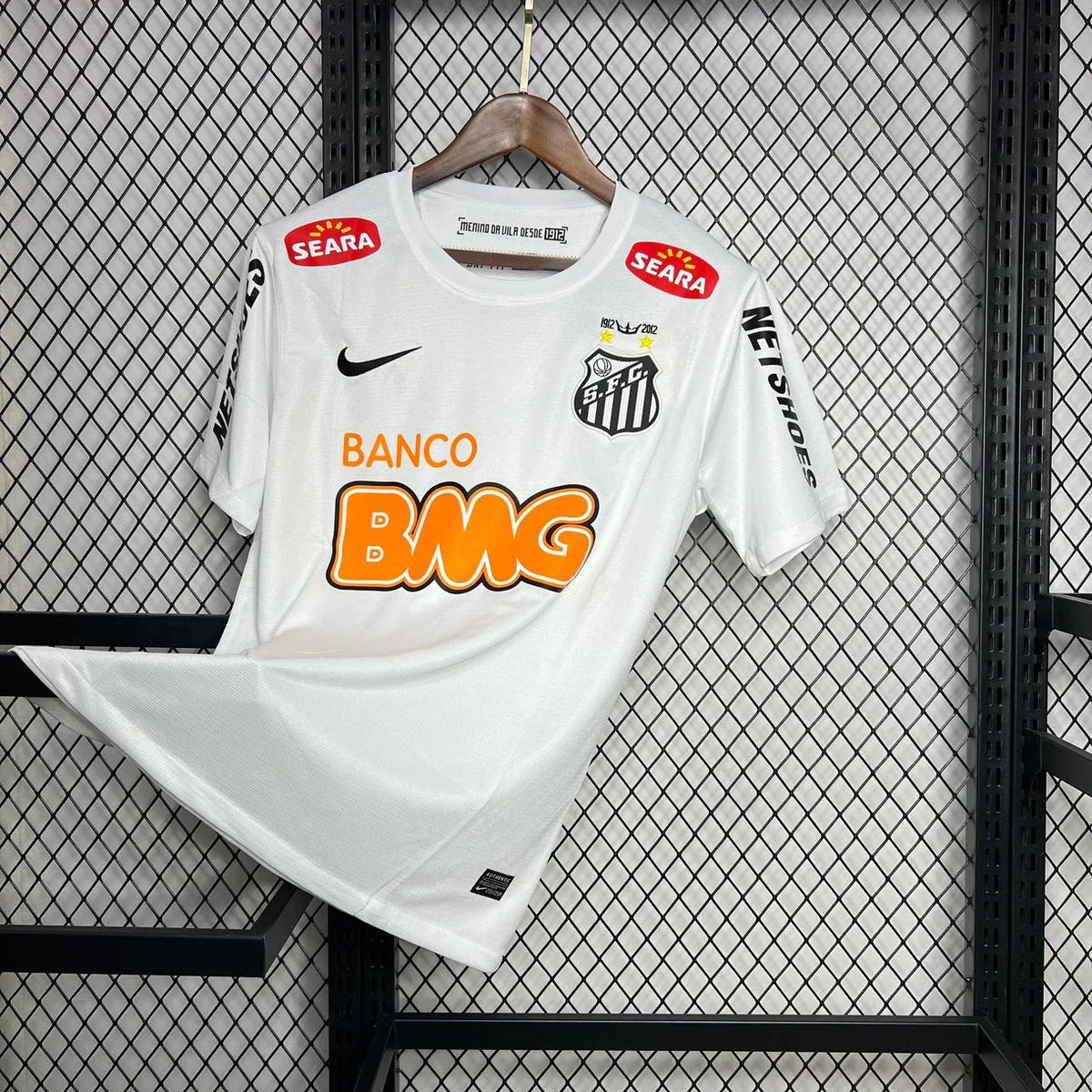 Maillot rétro Santos FC 2011-12 blanc - époque Neymar