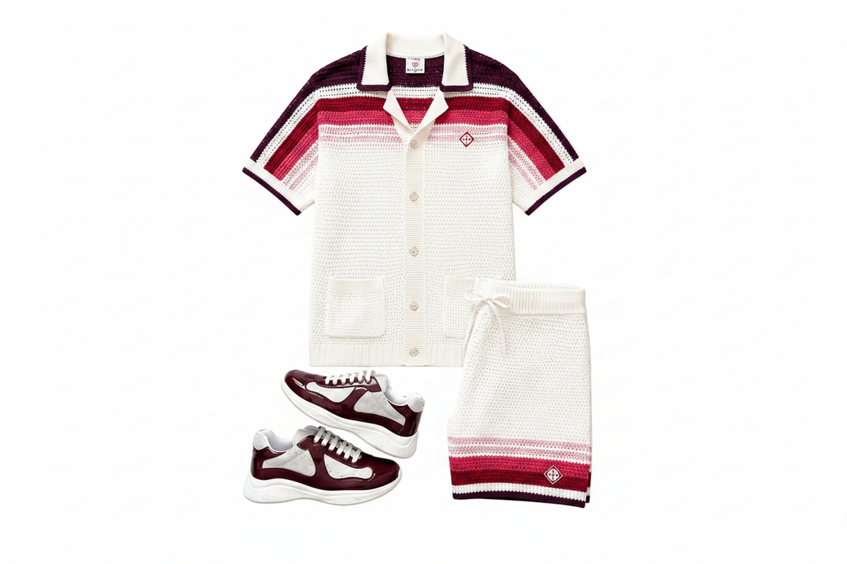 Ensemble Casa x Prada rouge