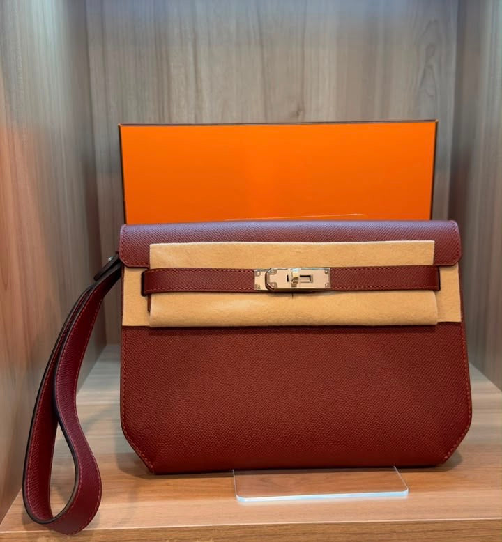 Pochette Kelly bordeaux full qualité