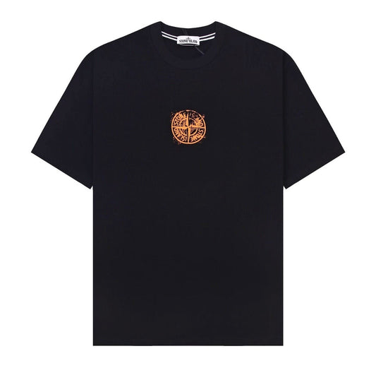 TEE shirt stone island noir et orange