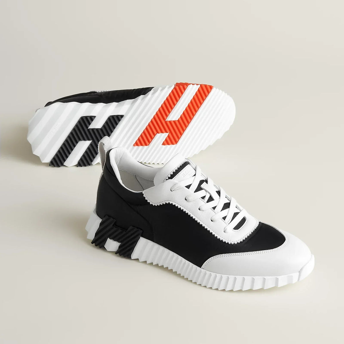 Hermes boucing noir/orange