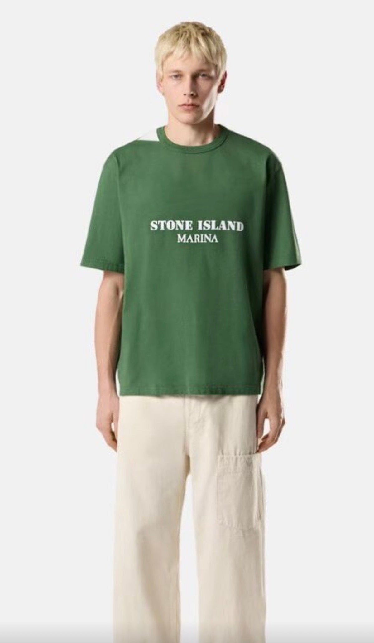 Tee shirt stone island vert