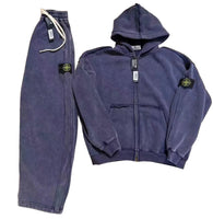 Survêtement stone island purple en coton