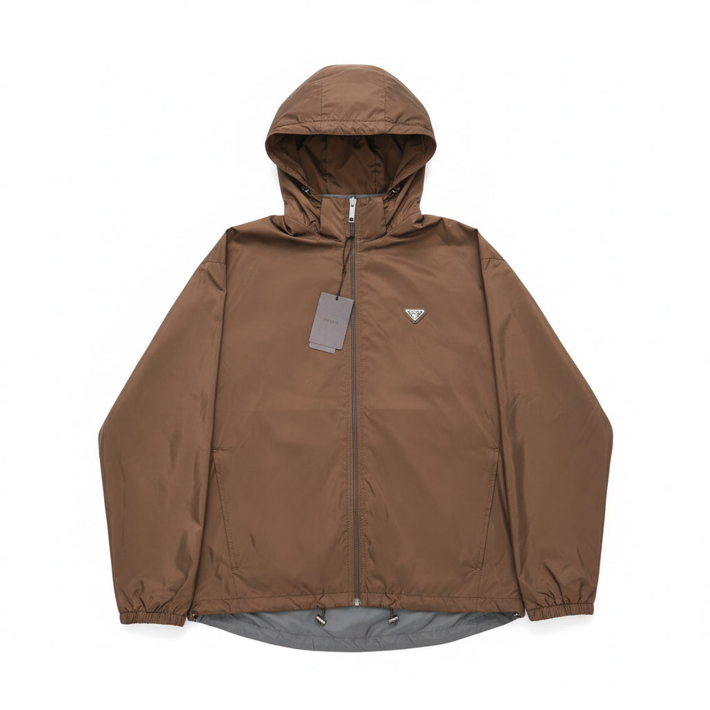 Veste prada réversible marron et gris