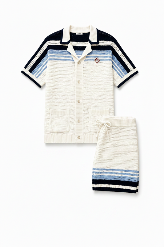 Ensemble Casa bleu blanc