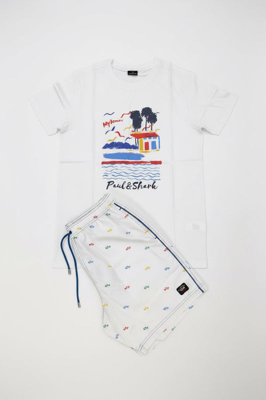 Ensemble Paul & shark blanc
