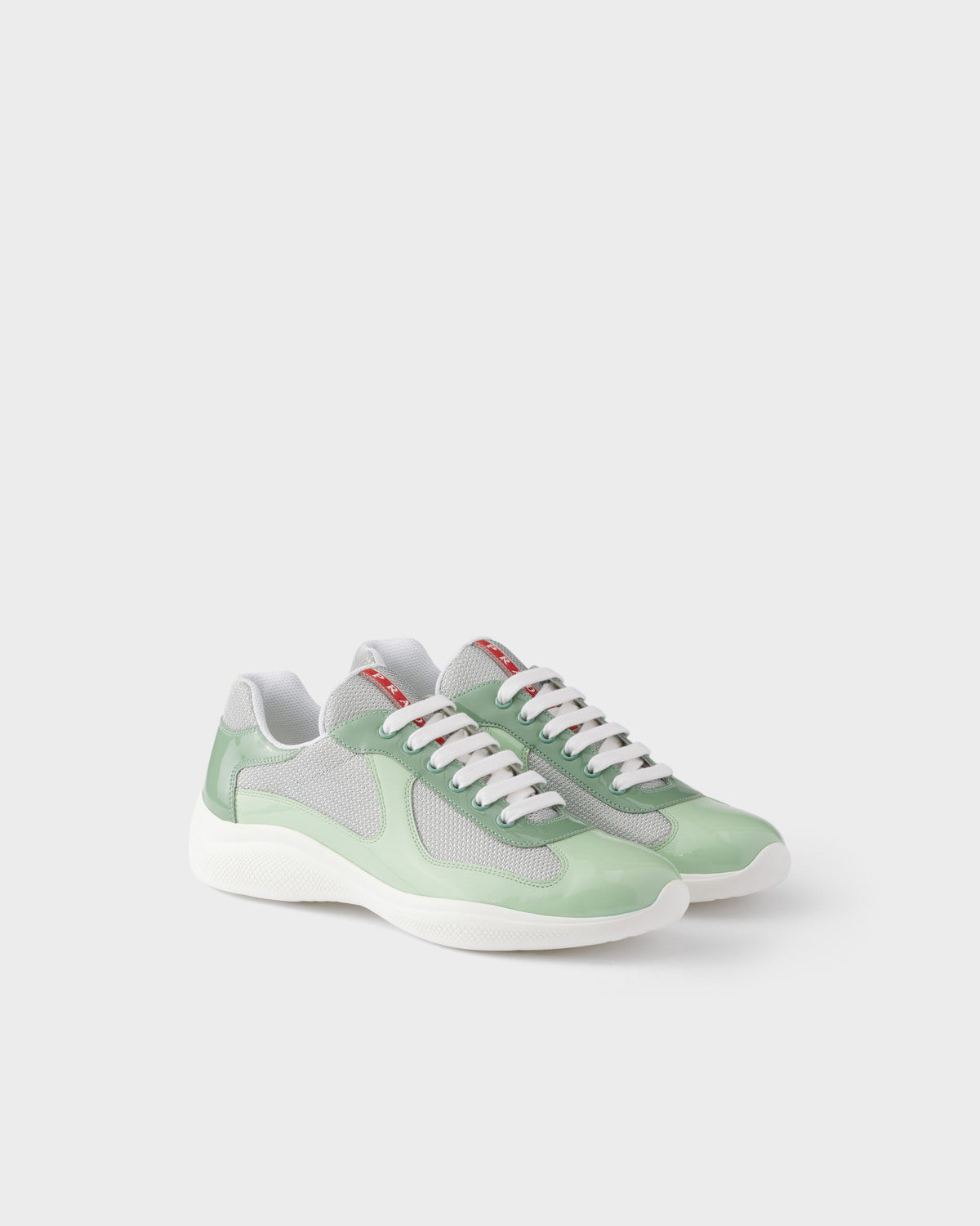 Sneakers prada cups bicolore vert