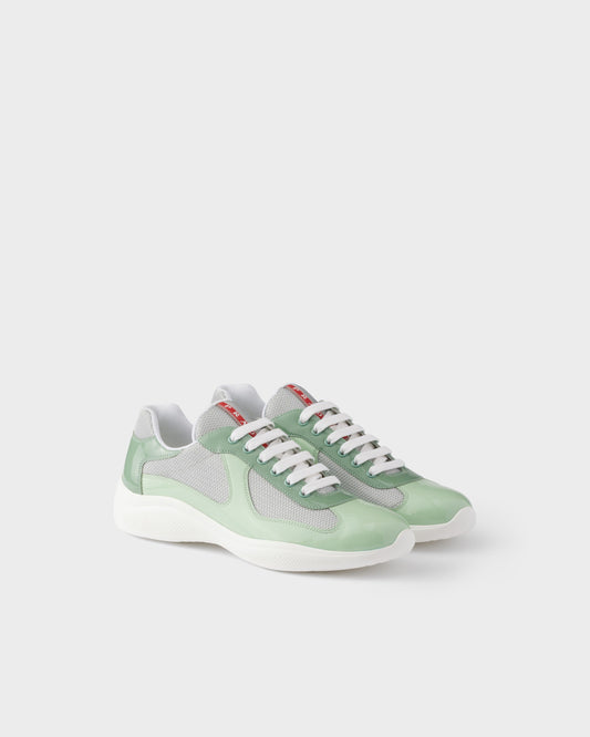 Sneakers prada cups bicolore vert