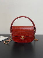 Sac Chanel rouge croco