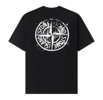 TEE shirt noir stone island a boussole