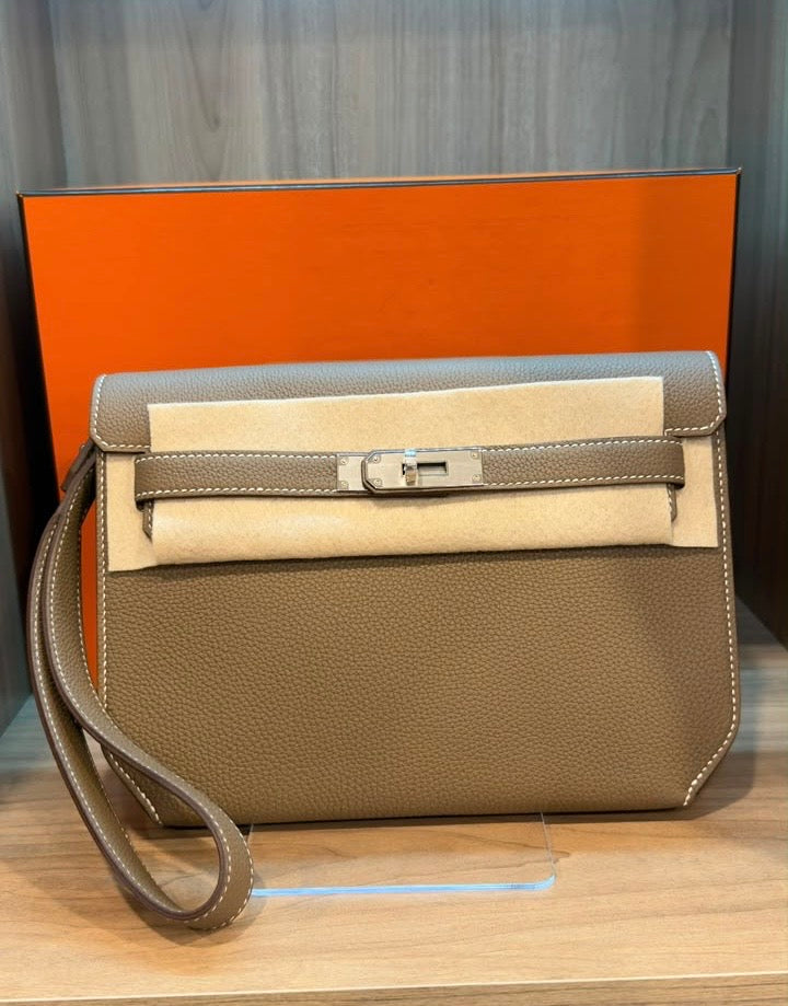 Pochette Kelly taupe full qualité