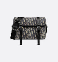 Sac Messenger à rabat Dior Hit The Road Noir et Beige