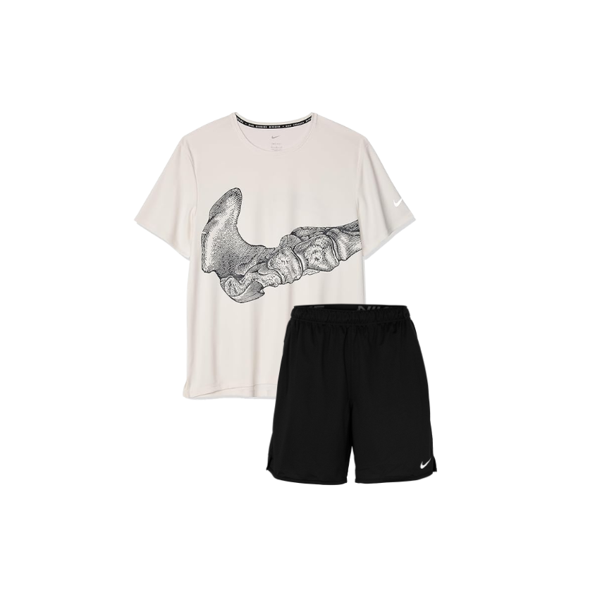 Run Division - T-shirt à imprimé graphique os - Blanc