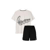 Run Division - T-shirt à imprimé graphique os - Blanc