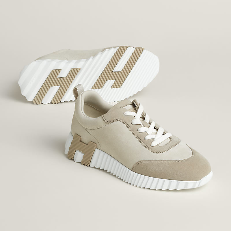 Sneakers hermes boucing beige daim