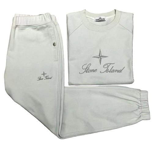 Survêtement stone island coton White