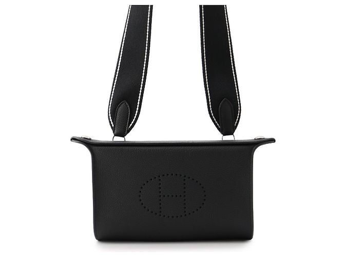 Sacoche hermes vide poches noir