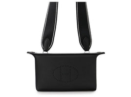 Sacoche hermes vide poches noir