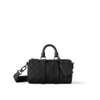 Sac Keepall Bandoulière 25 Noir Cuir