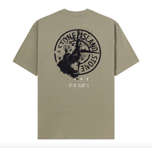 TEE shirt stone island beige boussole
