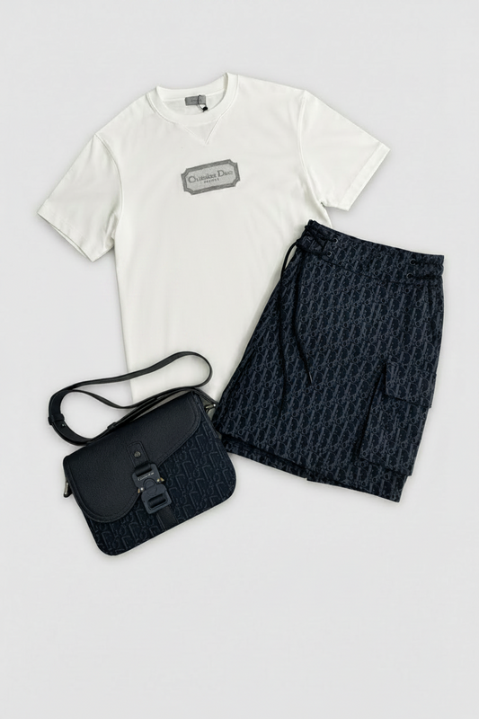Ensemble Dior teeshirt short & sacoche