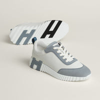 Sneakers hermes boucing bleu daim