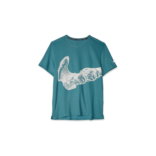 Run Division - T-shirt à imprimé graphique os - BLUE